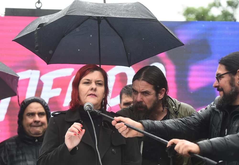 La vicepresidenta del PIT-CNT, Carolina Spilman