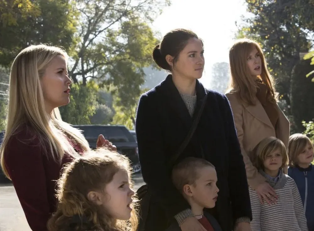 Witherspoon, Woodley y Kidman en una escena de Big Little Lies