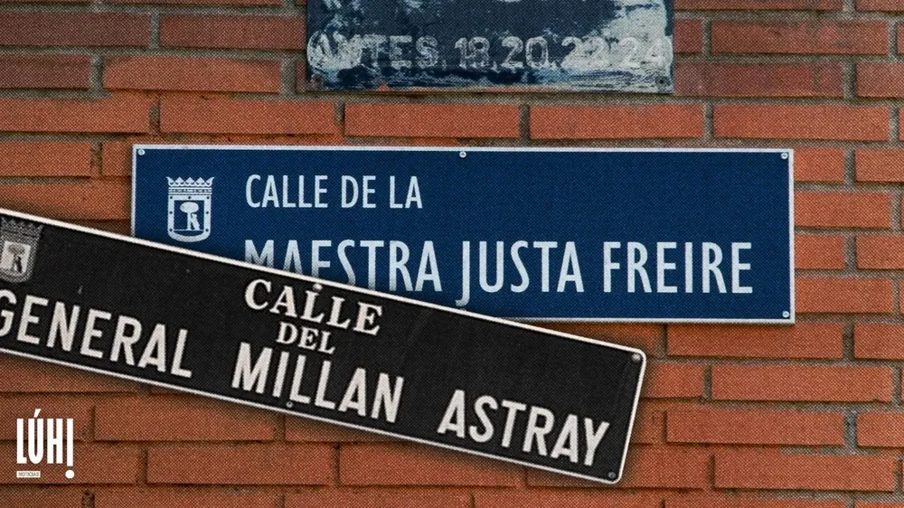 En 2017, la calle General Millán de Astray pasó a llevar el nombre de la maestra republicana Justa Freire