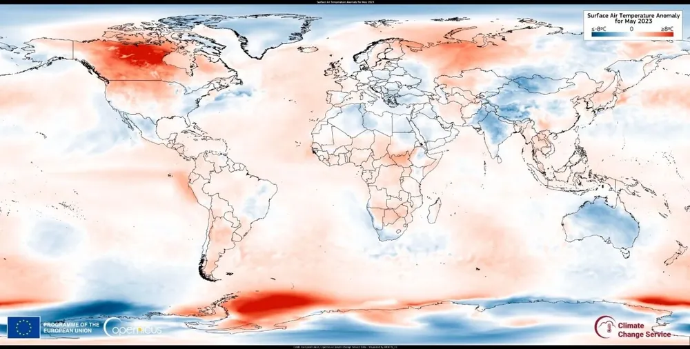A principios de junio, la temperatura media del planeta superó en 1,5°C la media de la época preindustrial, límite deseable de la Conferencia de París de 2015
