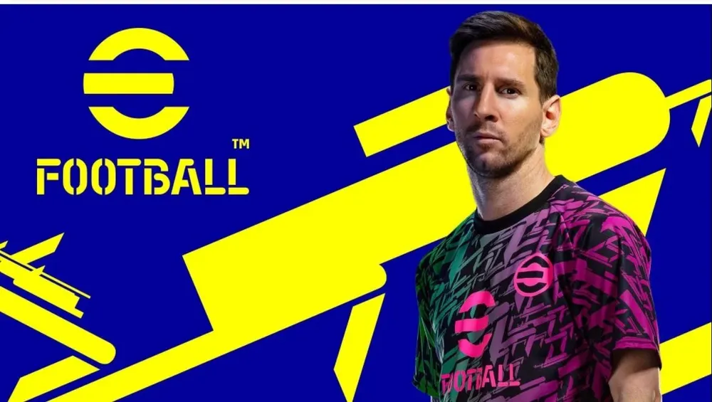 El futbolista Lionel Messi en una imagen del videojuego eFootball 2022.