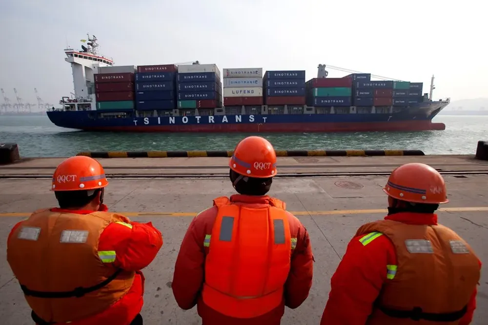 China puerto de Tianjin