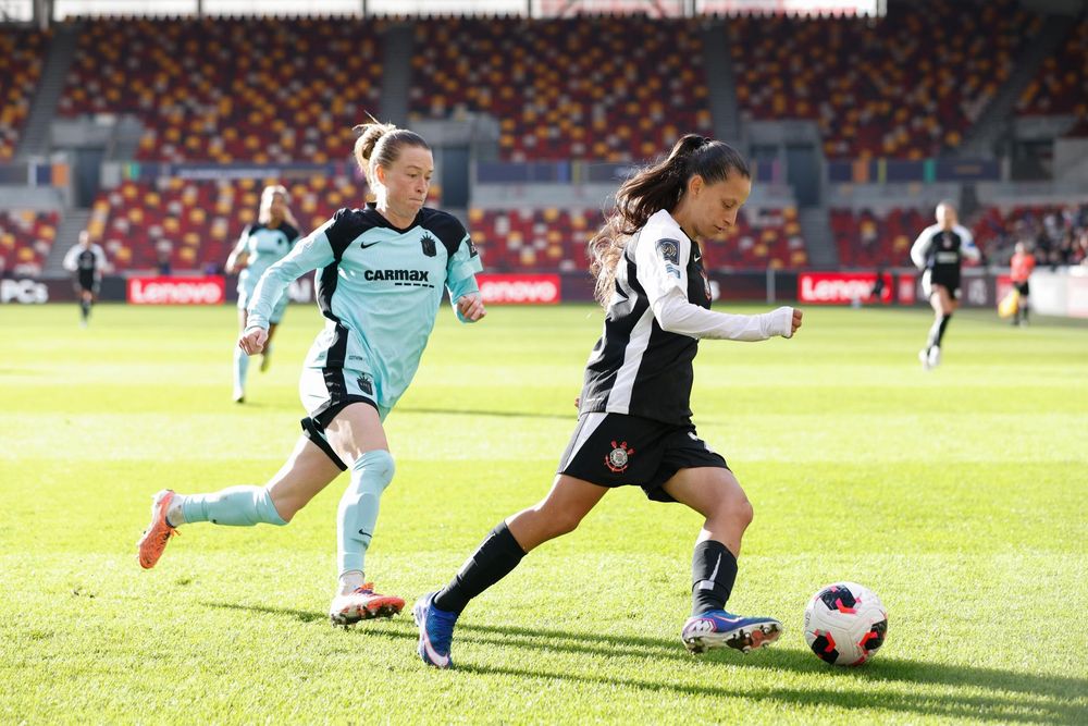 Belén Aquino, de Corinthians, en la semifinal de la Copa de Campeones de la FIFA