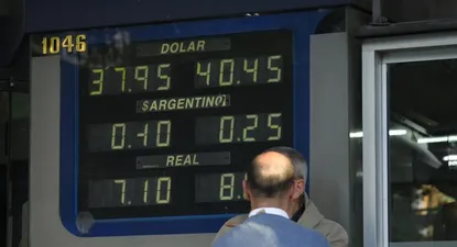 Pizarra de cambio. (Archivo)