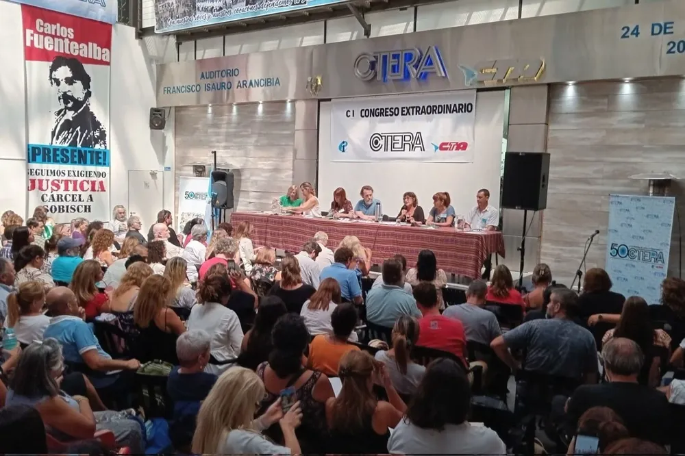 El congreso extraordinario de CTERA del día de hoy