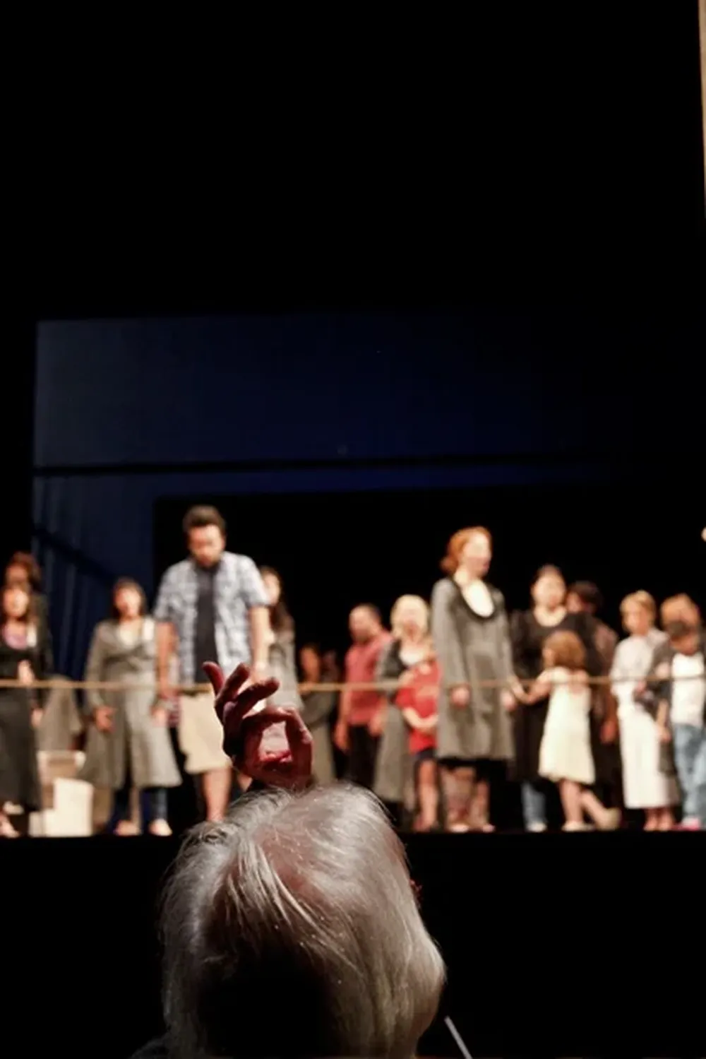 Jueves 12. Ensayo de la ópera Il Duce, en el Teatro Solís. La ópera fue escrita por Carlos Maggi y Mauricio Rosencof, y está dirigida por Federico García Vigil.