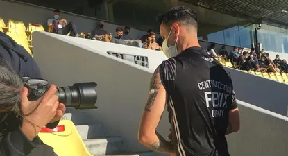 Fabián Estoyanoff tras recibir la vacuna