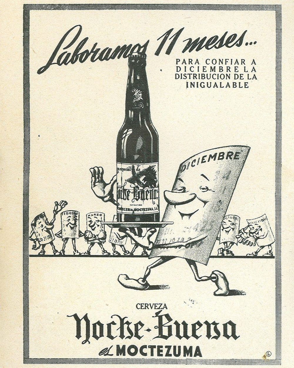 Noche Buena se publicita como la cerveza navideña de México.