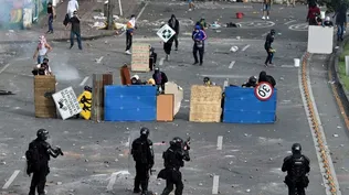 Es el séptimo día de las protestas contra el gobierno en Colombia, y el presidente sacó los militares a la calle