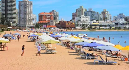 Vista de Punta del Este en verano.