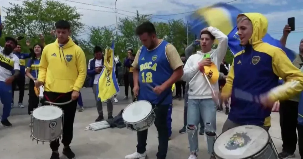 Batucada de Boca en la playa