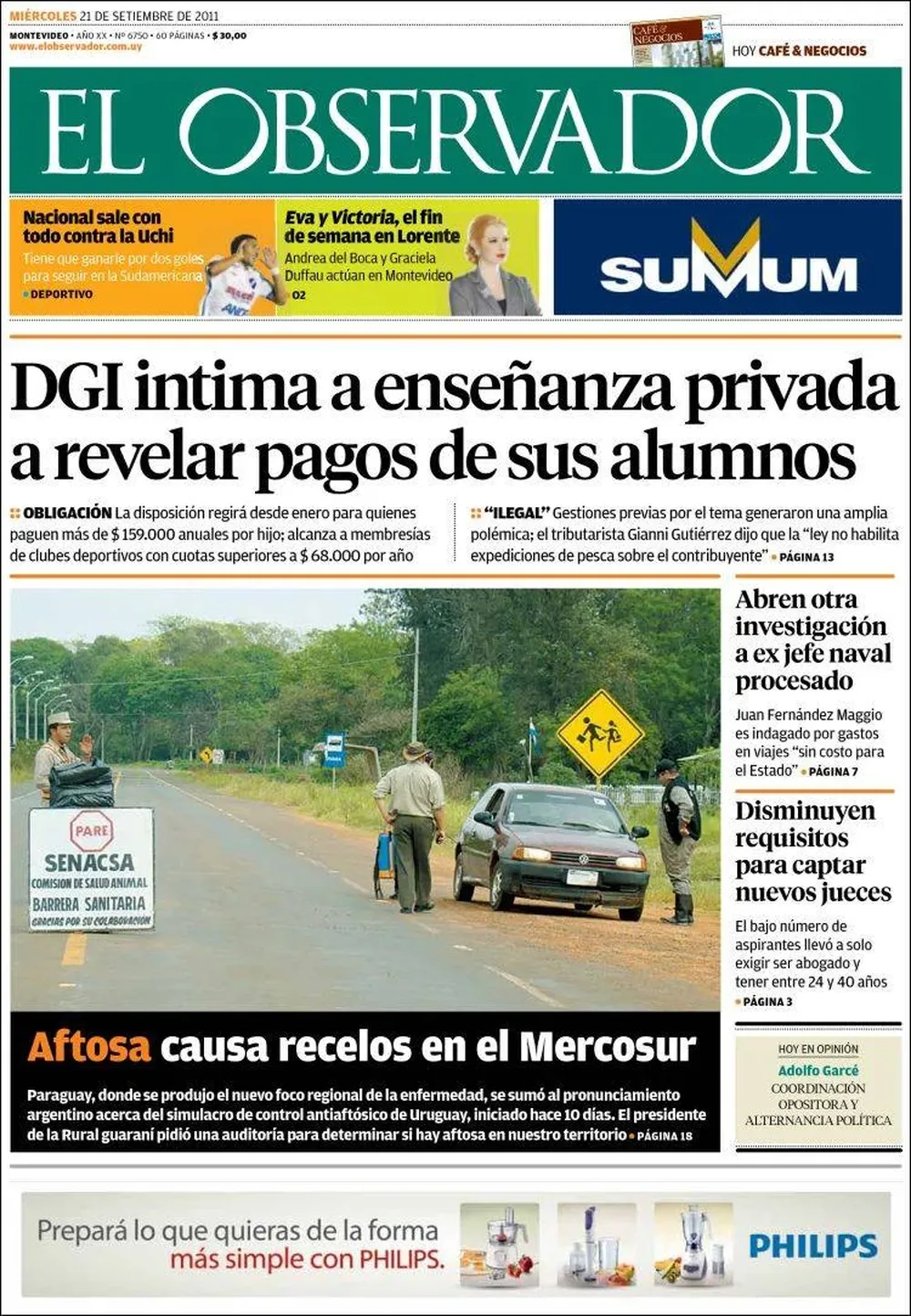 El Observador, Uruguay.