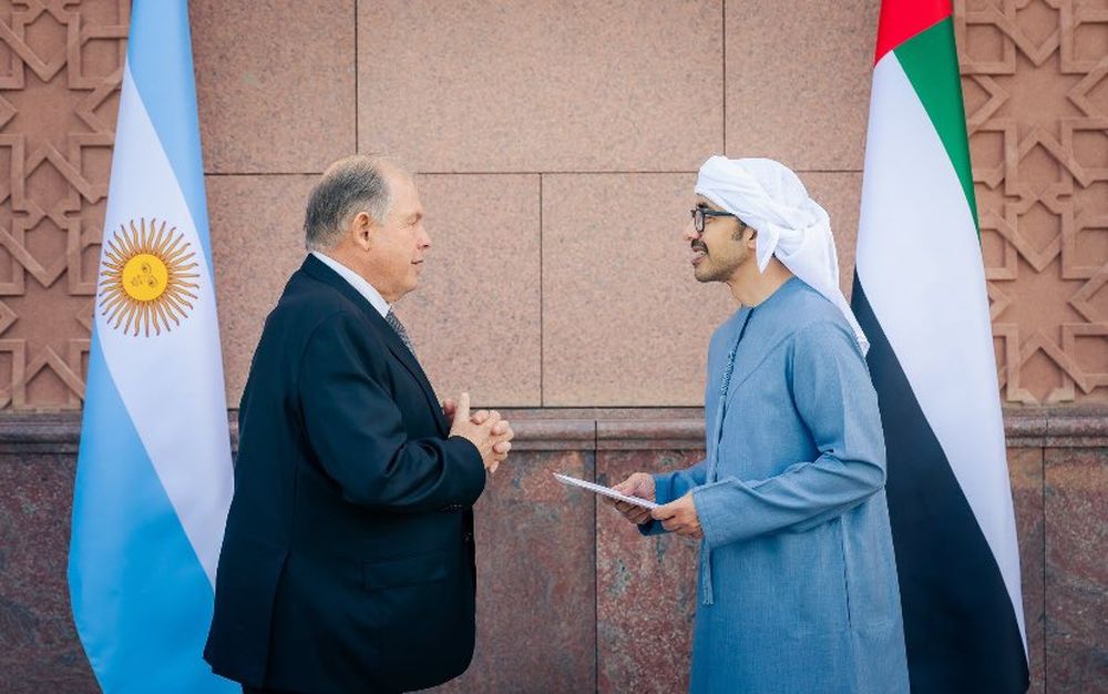 Werthein se reunió con el Viceprimer Ministro y Ministro de Relaciones Exteriores de Emiratos Árabes Unidos.