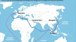 El valor total de los bienes bloqueados o que deben emprender otra ruta difiere según las informaciones: de US$ 3.000 millones diario a US$ 9.600 millones.