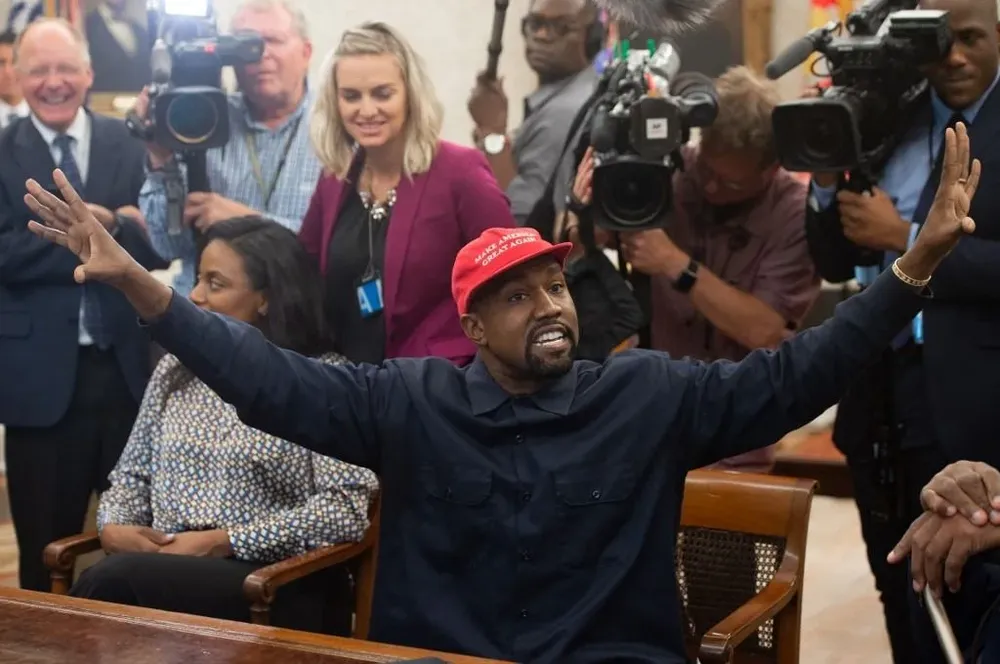 Kanye West en Oficina Oval de la Casa Blanca, 2018