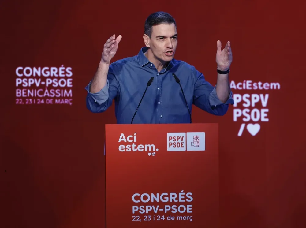 Sánchez en el congreso del PSPV.