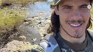 Arroyo y campo, el desenchufe total de Cavani en Salto