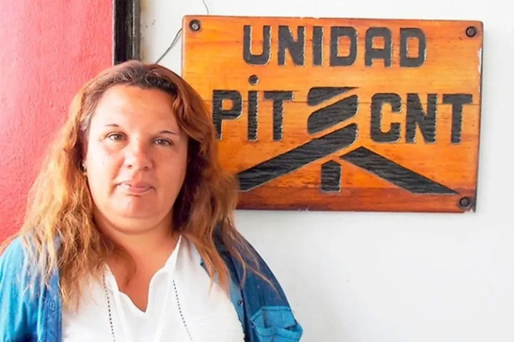 María Flores, referente gremial de los trabajadores del tambo.