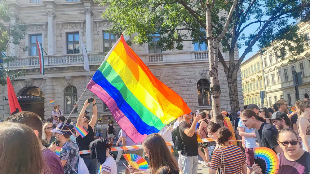 Una marcha del Orgullo en Budapest