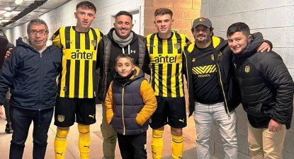 Germán Barbas y Tomás Olase de Peñarol