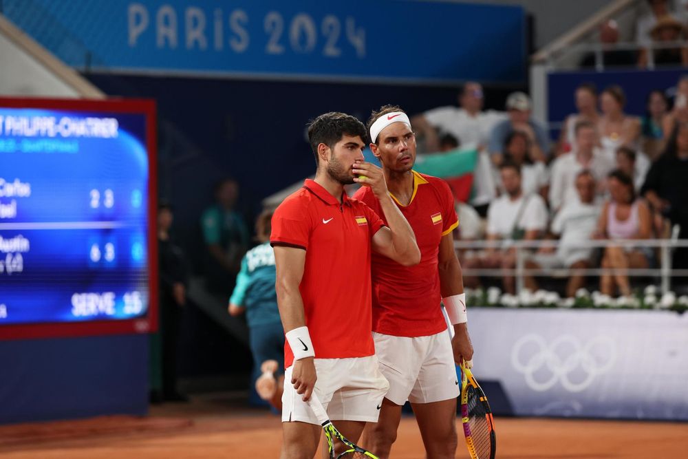 Alcaraz y Nadal, eliminados en París. Alcaraz y Nadal, eliminados en París.