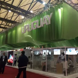Vista del stand de Uruguay en la feria de SIAL China 2016