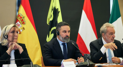 Santiago Abascal, presidente de Patriots, formación que integran también los partidos de Orban y Le Pen