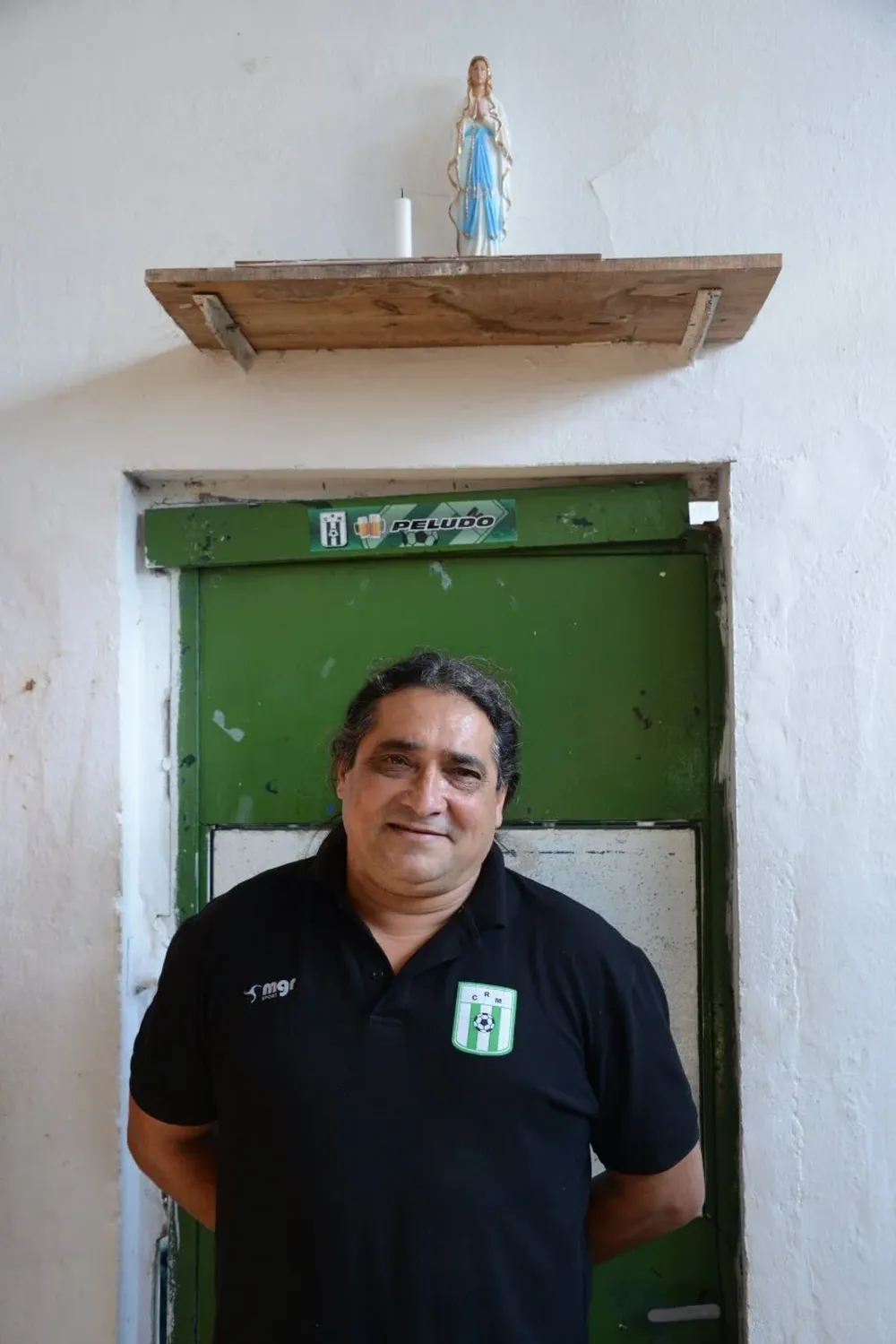 El Peludo en su lugar de trabajo