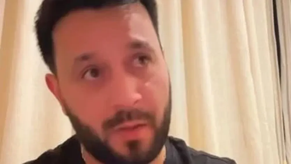 Lucas Sugo en el video que subió a su cuenta de Instagram