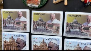 Imanes de recuerdo del Papa Francisco.