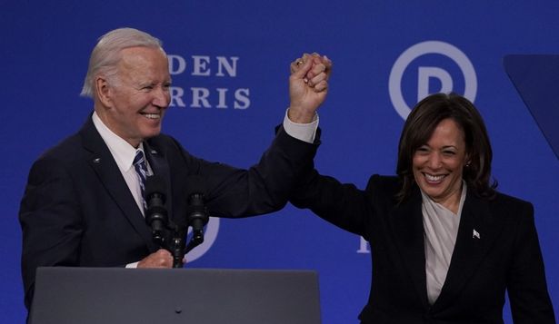 Joe Biden junto a Kamala Harris