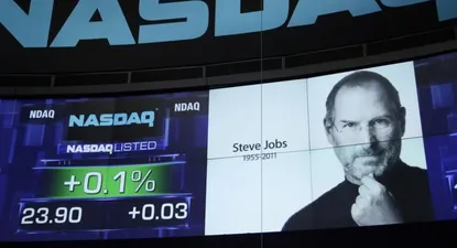 Jobs fue homenajeado en Nasdaq