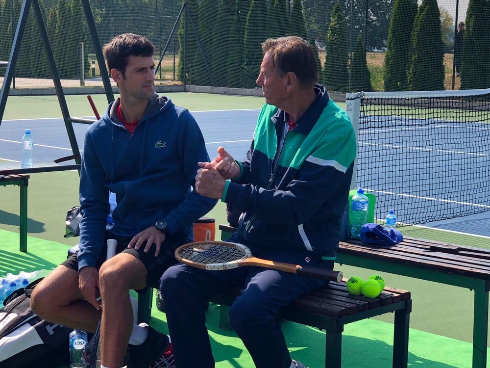 Novak Djokovic y Nikola Pilic