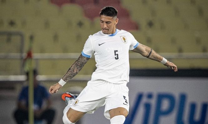 Emiliano Martínez con la selección uruguaya