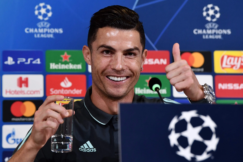 Cristiano Ronaldo, antes de la final contra España en Munich. 