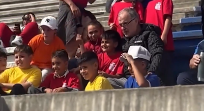 Marcelo Bielsa en el Parque Artigas de Las Piedras