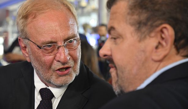 Ricardo Vairo, presidente de Nacional, y Flavio Perchman, vicepresidente tricolor