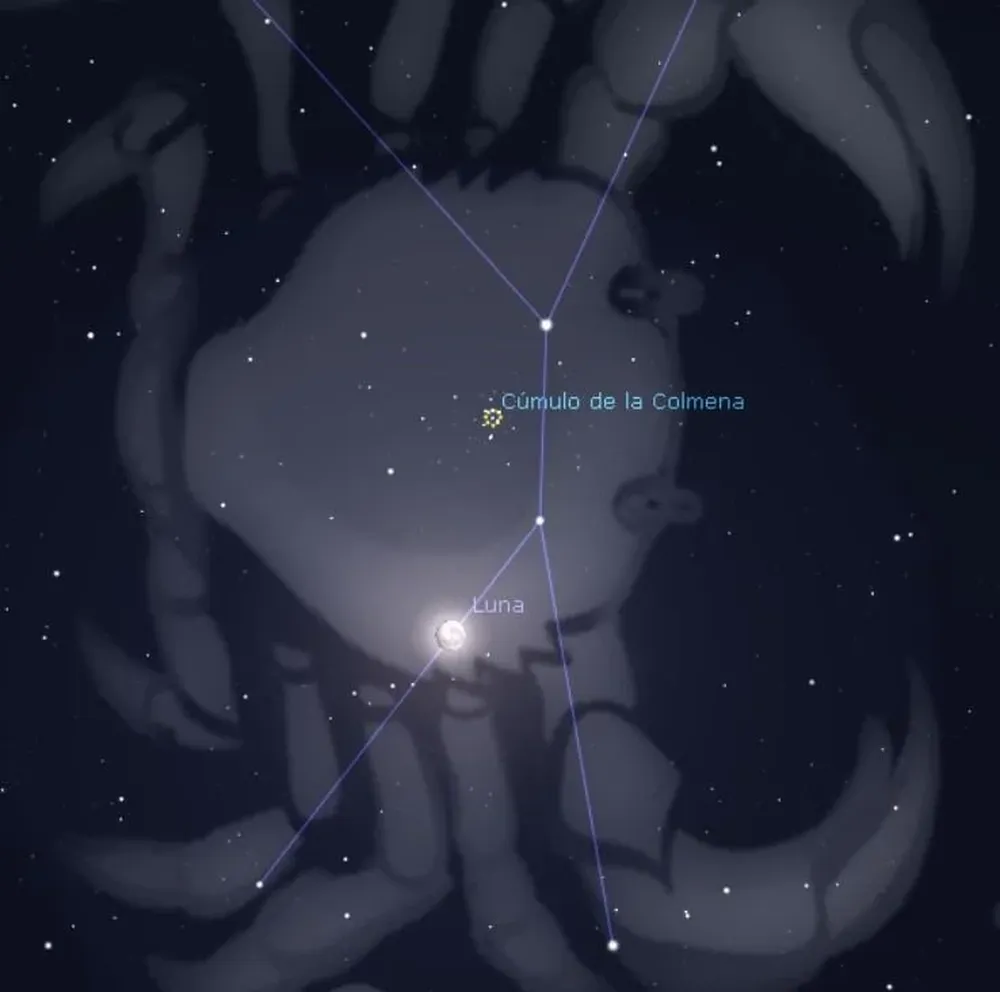 Imagen para las 3:00 am hacia el Norte, el 1 de enero de 2021.