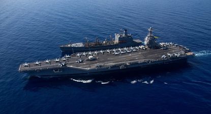 Llega a aguas argentinas un portaaviones nuclear de Estados Unidos para ejercicios militares conjuntos