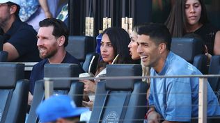 Lionel Messi, Antonela Roccuzzo, Sofía Balbi y Luis Suárez