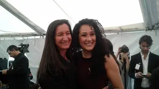 Andrea Grobocopatel (Los Grobo) junto a Leila Velez (Beleza Natural)