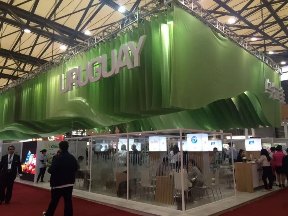 Vista del stand de Uruguay en la feria de SIAL China 2016