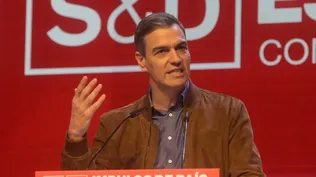 El presidente del Gobierno, Pedro Sánchez, interviene durante la clausura de la convención política del PSOE.
