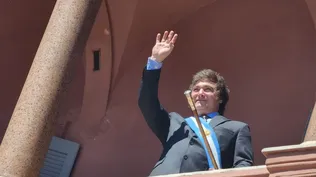 Javier Milei, el día de su asunción