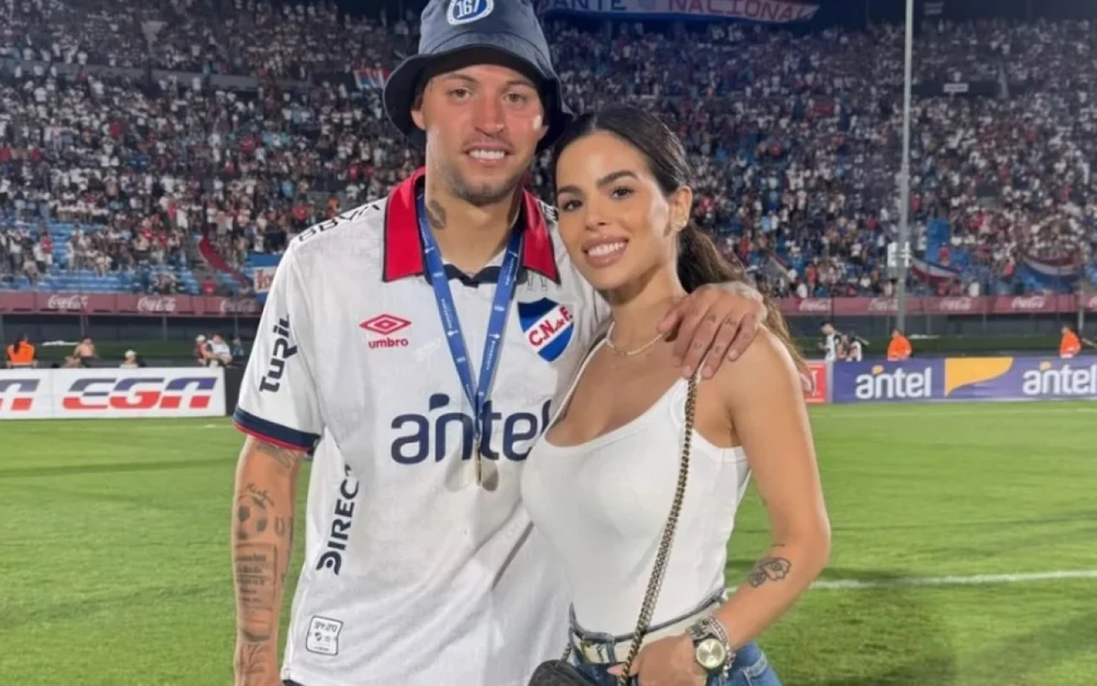 Nicol&aacute;s L&oacute;pez y su novia, Florencia Andreoli.