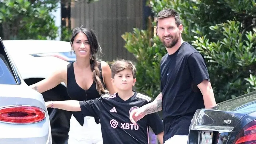 Lionel Messi y Antonela Roccuzzo en Miami