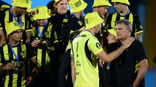 Sebastián Britos y Diego Aguirre en Peñarol