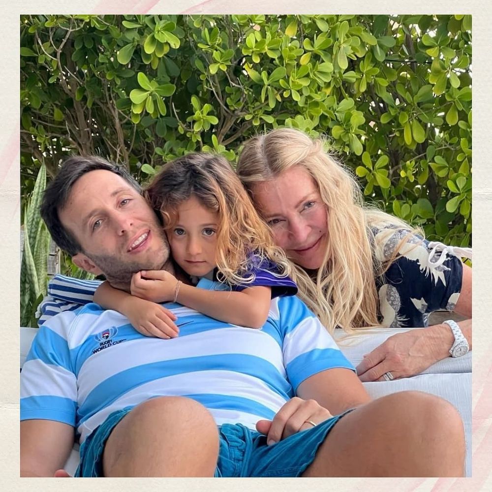 Cris Morena junto a su hijo Tomás Yankelevich y su nieta Mila