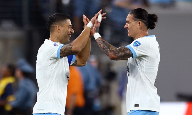 Luis Suárez y Darwin Núñez