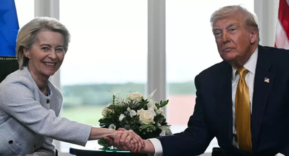 Donald Trump y Úrsula von der Leyen&nbsp;